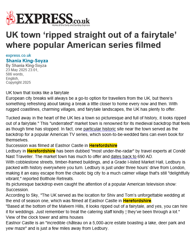 A news article clipping